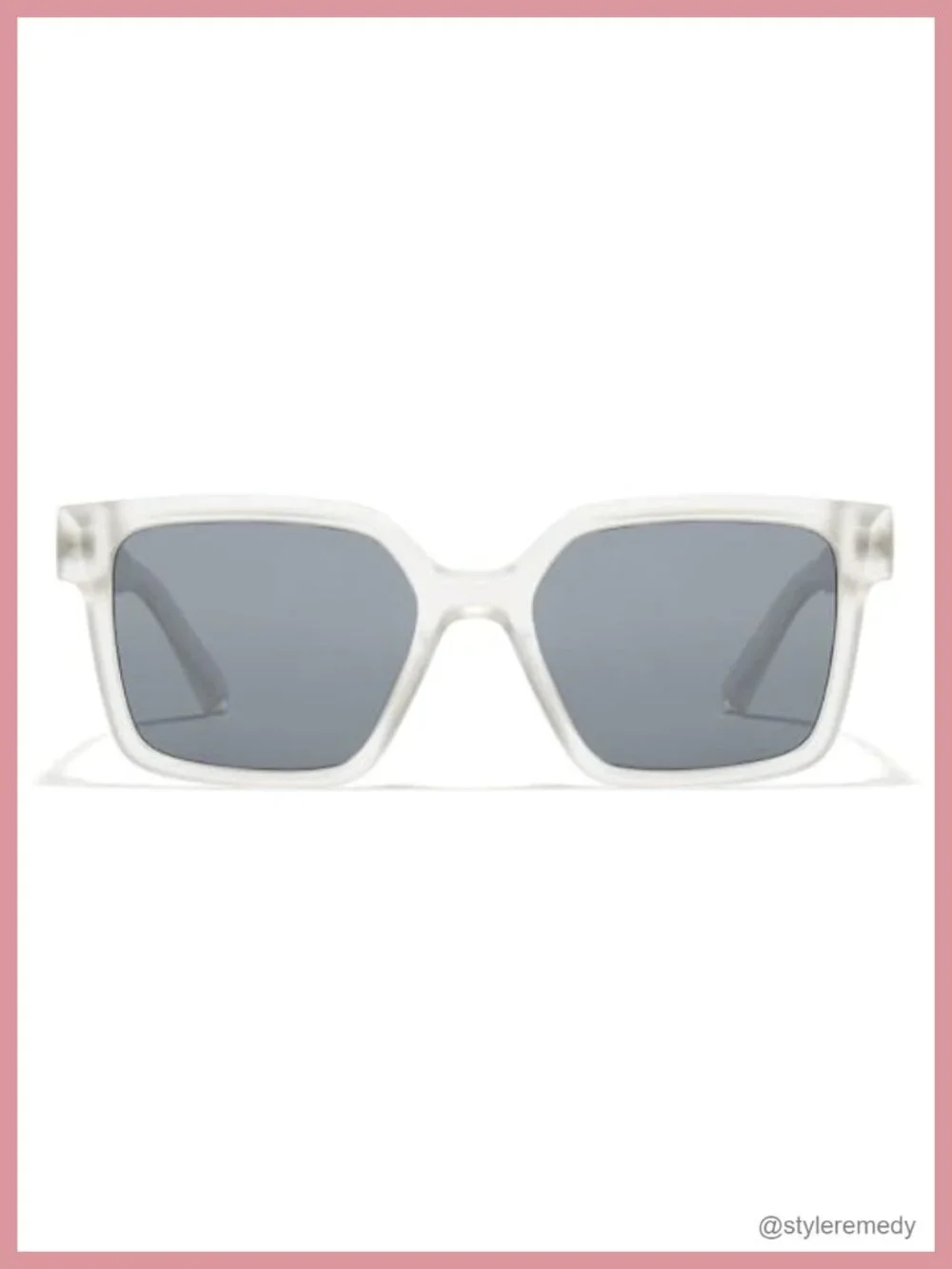 Large Chunky Square Sunglasses Y2K Streetwear Style
